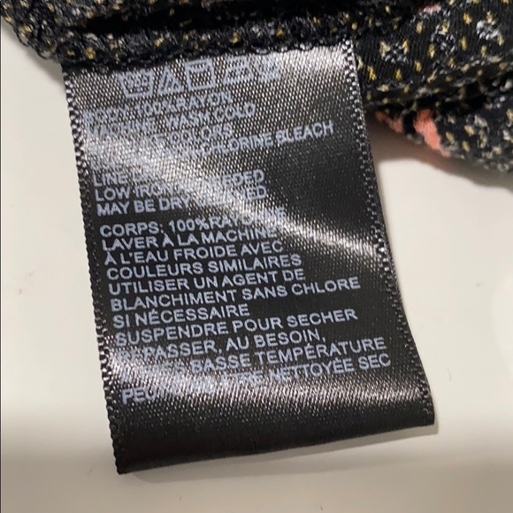 L UO Out From Under Romper Black Pink Floral Xs - Picture 8 of 8